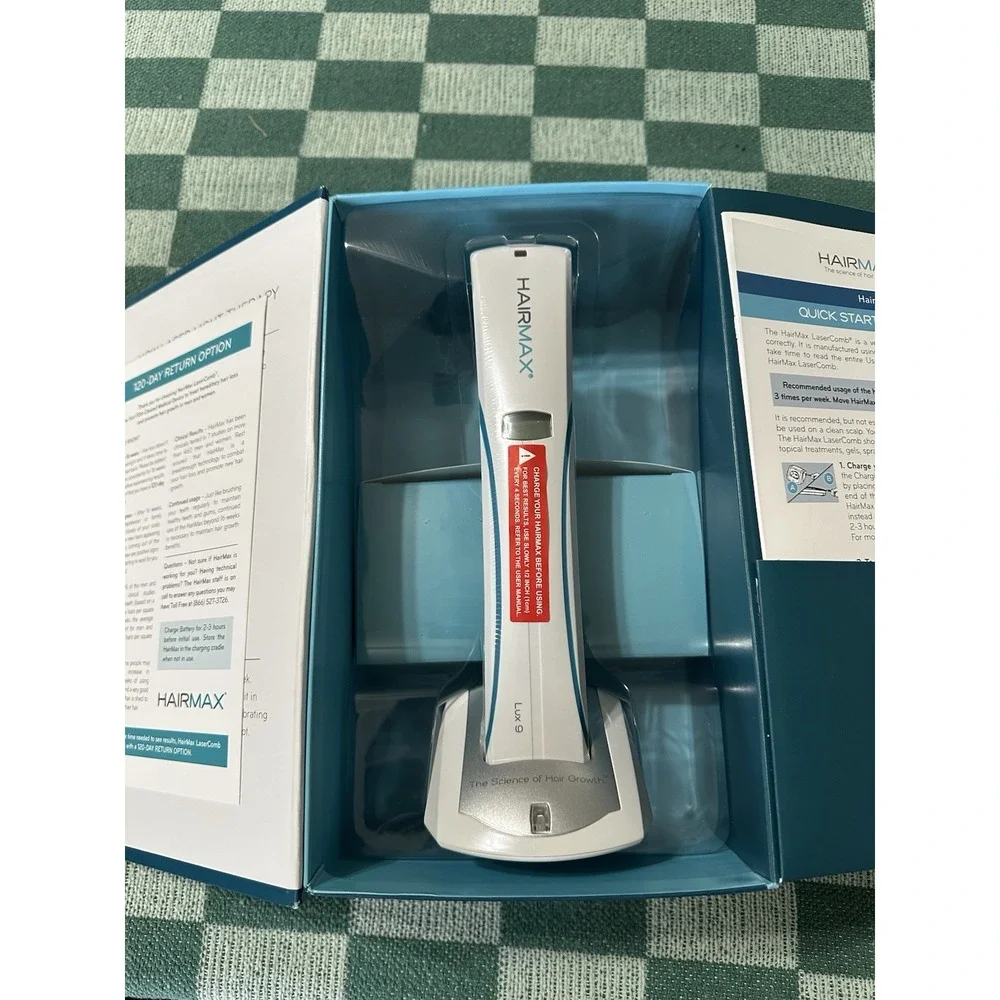 HairMax - Premium Lux 9 LaserComb - Hair Growth Laser Light System  New